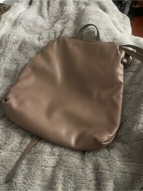 Target Taupe Leatherette Backpack